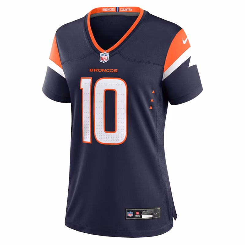 Women's Denver Broncos Bo Nix Nike Navy Alternate Game Jersey - Image 3