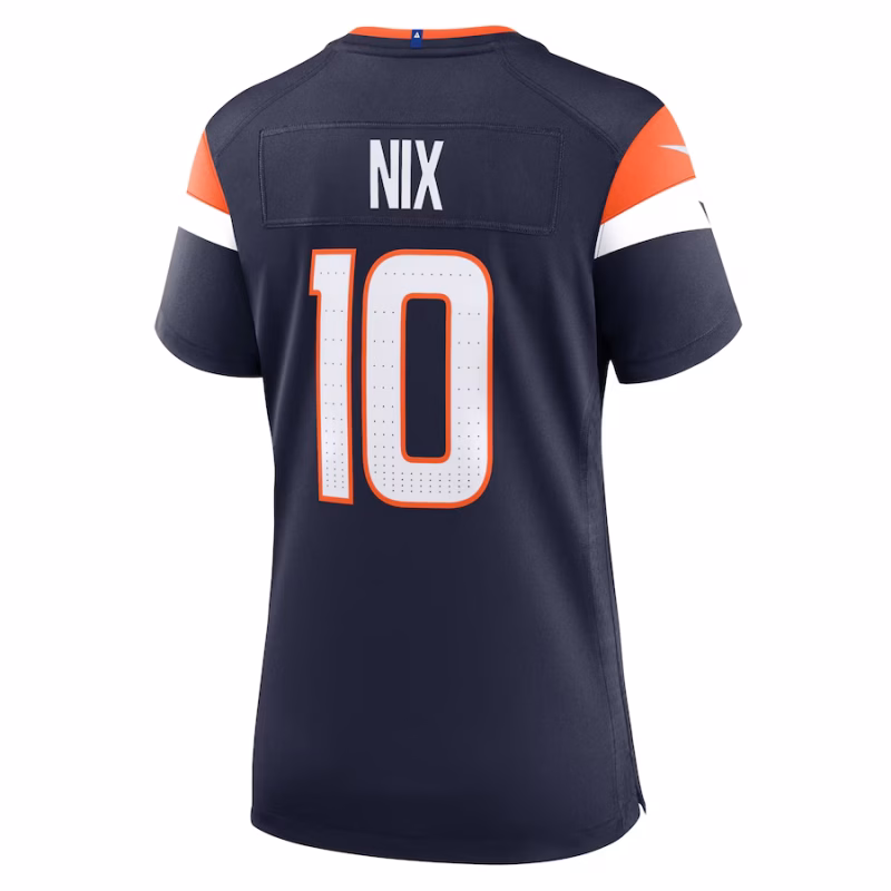 Women's Denver Broncos Bo Nix Nike Navy Alternate Game Jersey - Image 2