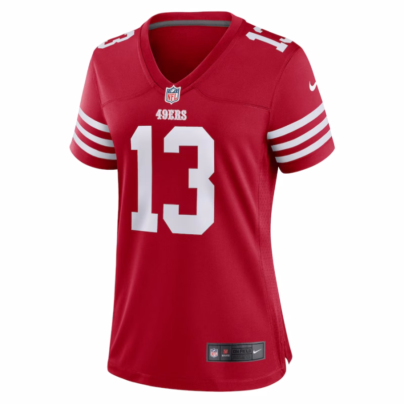 Women's San Francisco 49ers Brock Purdy Nike Scarlet Player Jersey - Image 3