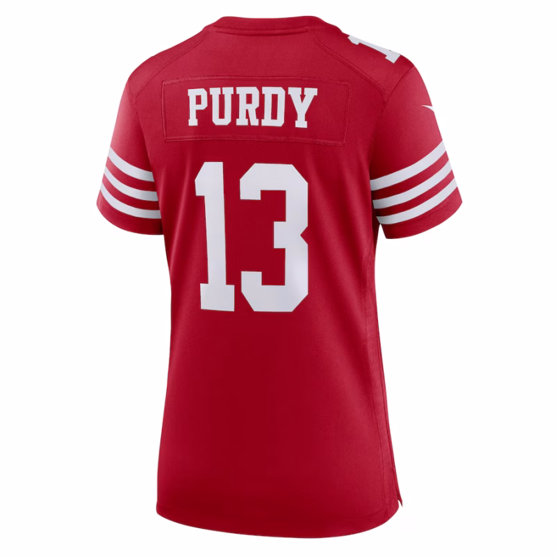Women's San Francisco 49ers Brock Purdy Nike Scarlet Player Jersey - Image 2