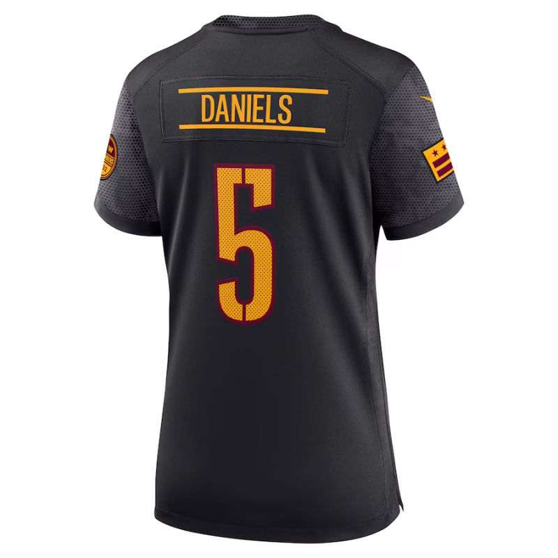 Women's Washington Commanders Jayden Daniels Nike Black Alternate Game Player Jersey - Image 2