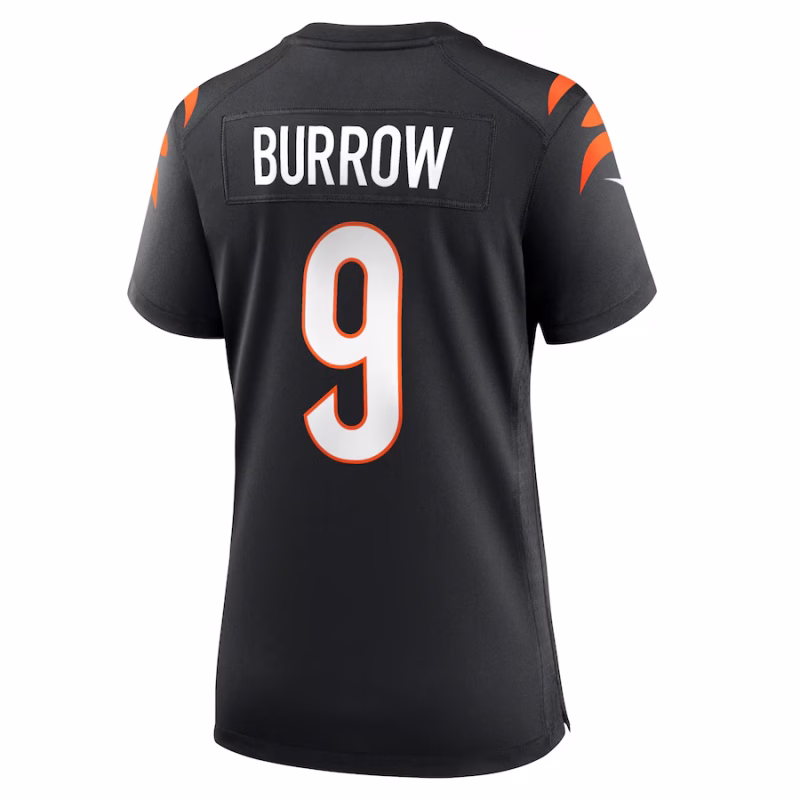 Women's Cincinnati Bengals Joe Burrow Nike Black Player Game Jersey - Image 2