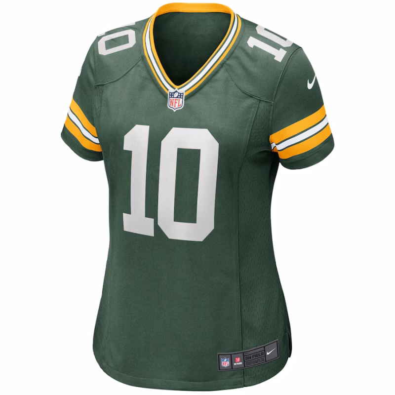 Women's Green Bay Packers Jordan Love Nike Green Game Jersey - Image 3
