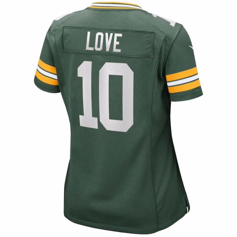 Women's Green Bay Packers Jordan Love Nike Green Game Jersey - Image 2