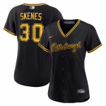 Women's Pittsburgh Pirates Paul Skenes Nike Black Alternate Replica Player Jersey