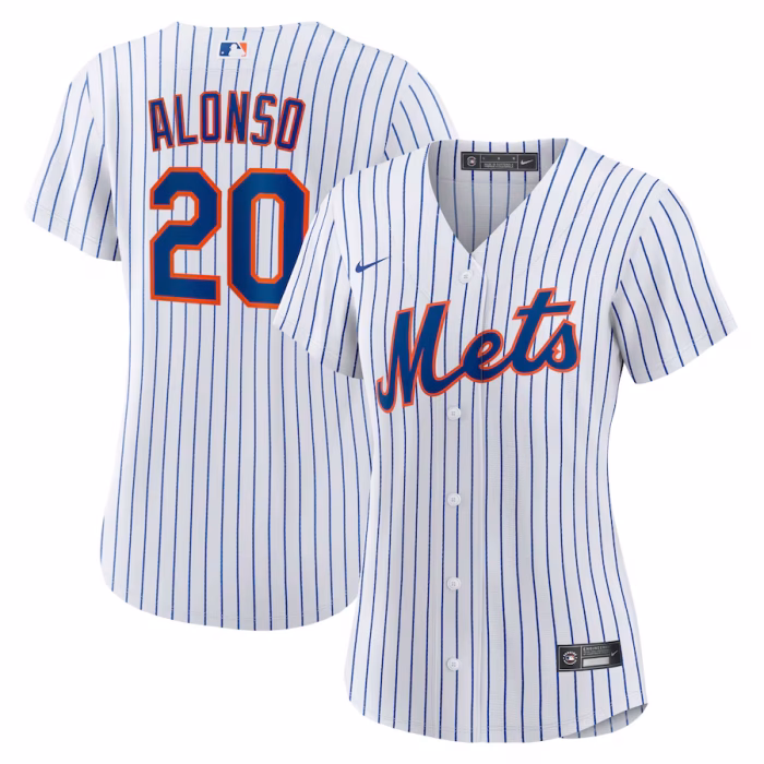 Women's New York Mets Pete Alonso Nike White Home Replica Player Jersey - Image 1