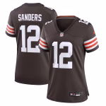 Women's Cleveland Browns Shedeur Sanders Nike Brown 2025 NFL Draft Game Jersey