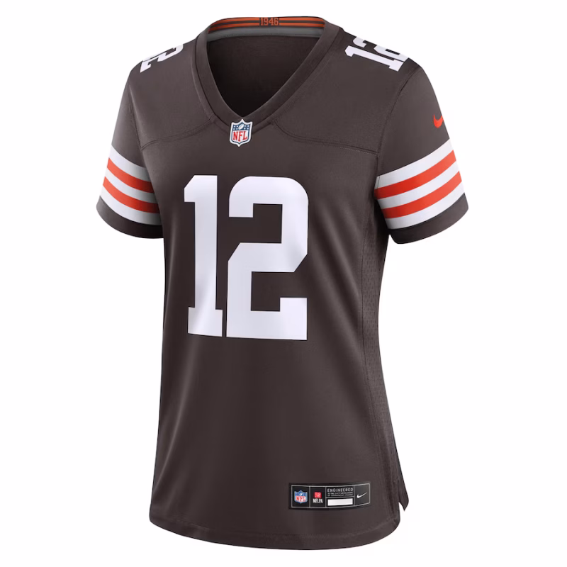 Women's Cleveland Browns Shedeur Sanders Nike Brown 2025 NFL Draft Game Jersey - Image 3