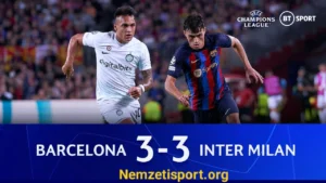 Barcelona vs Inter 3-3 C-Csoport