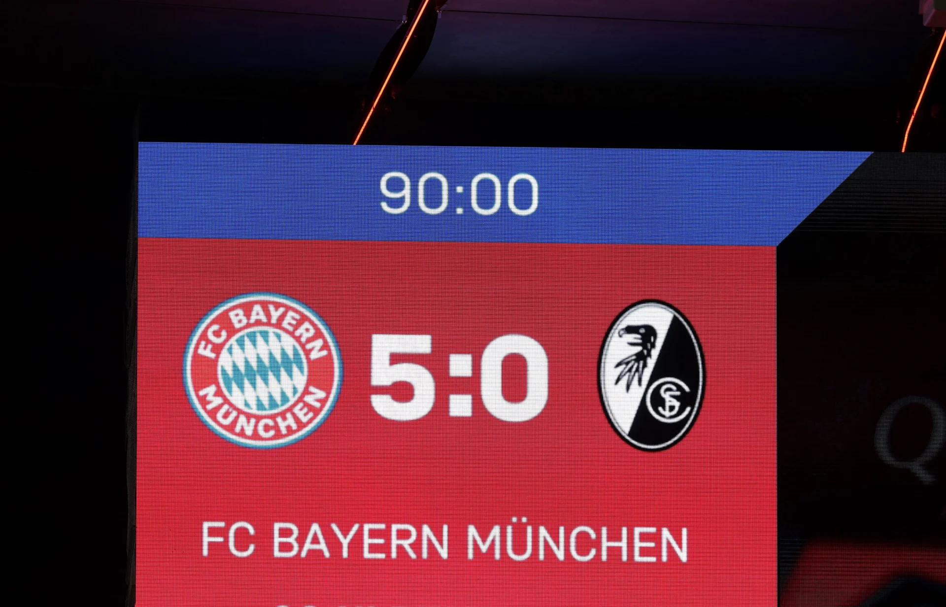 Bayern München pályán 5-0