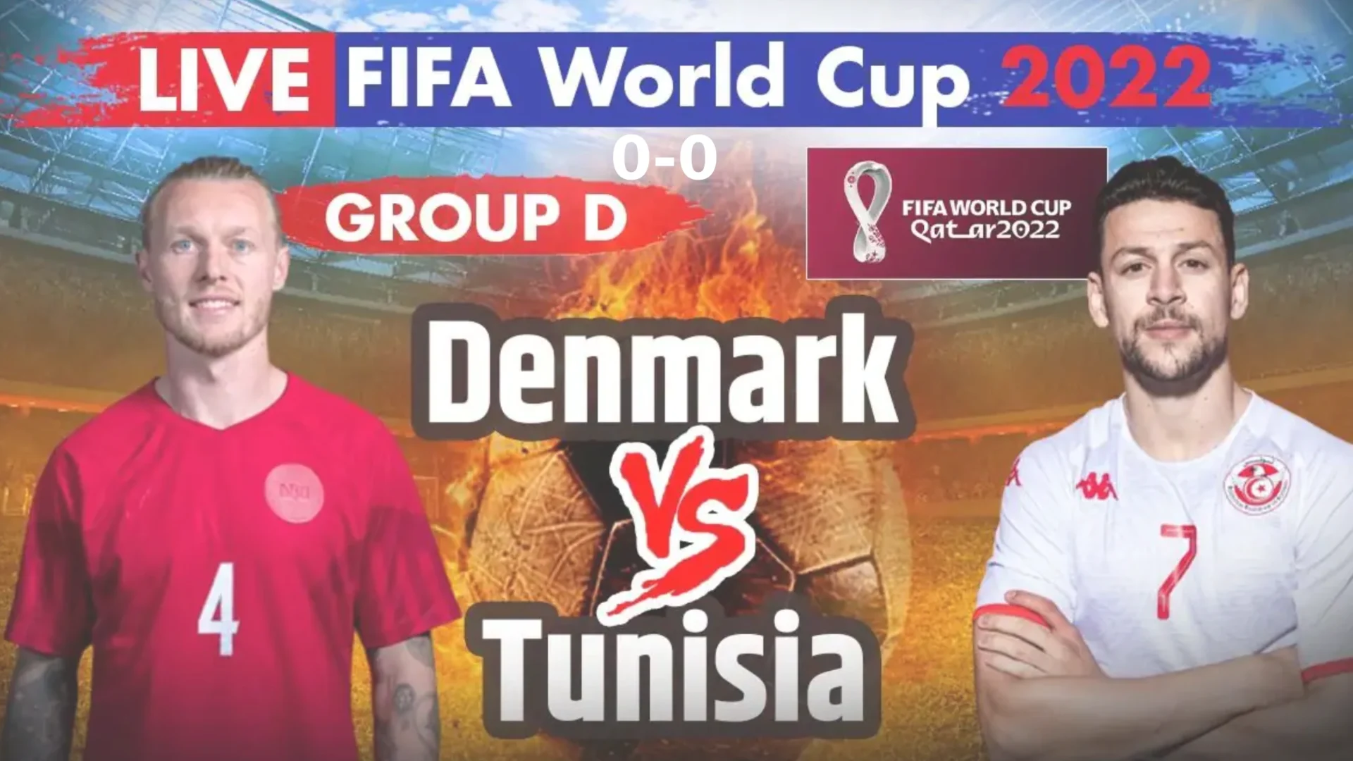 Dánia Tunézia 0-0