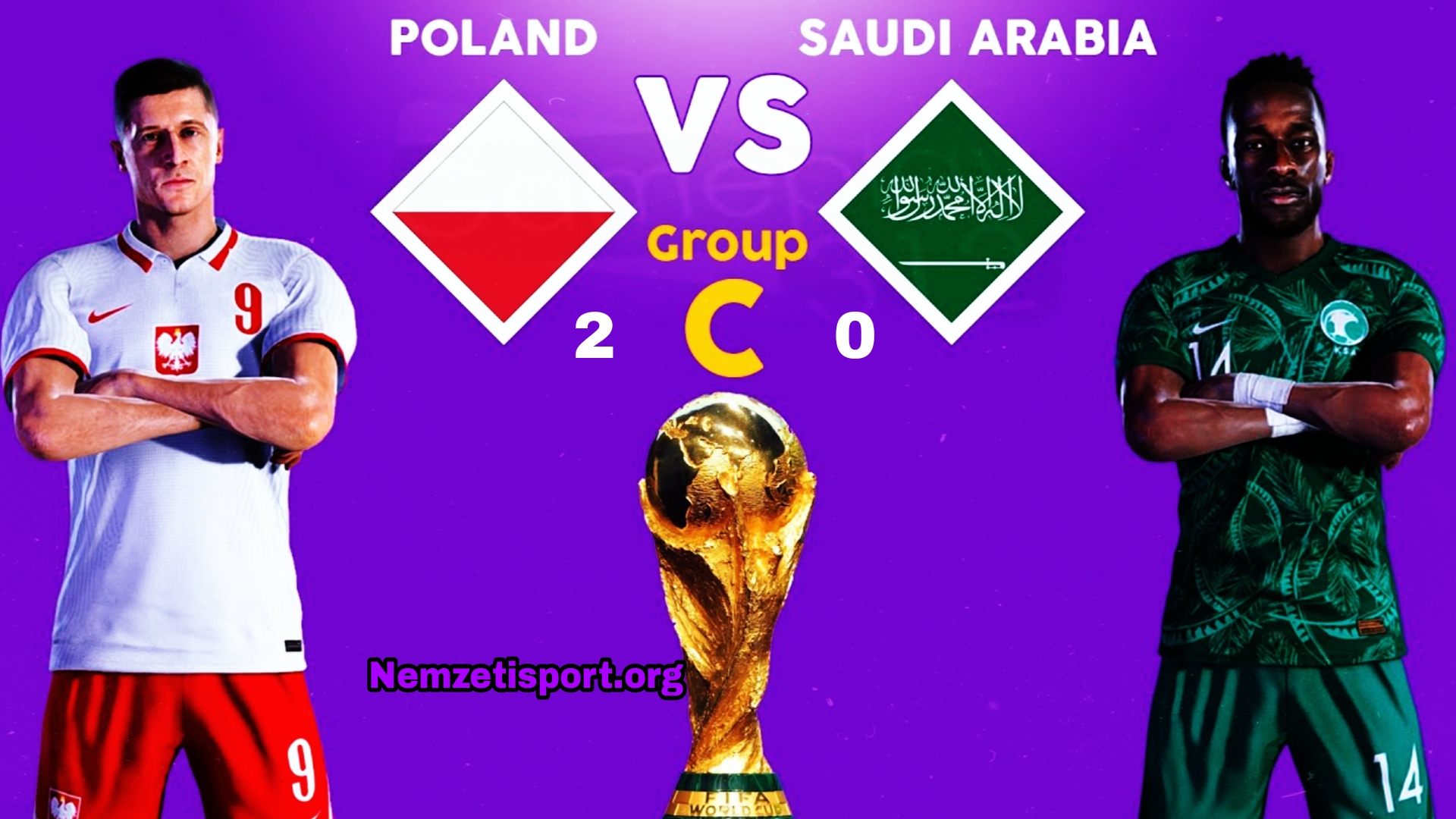 Lengyelország 2-0 Szaúd-Arábia