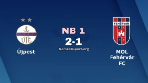 Az Ujpest legyőzte a Fehervárt az NB 1-ben