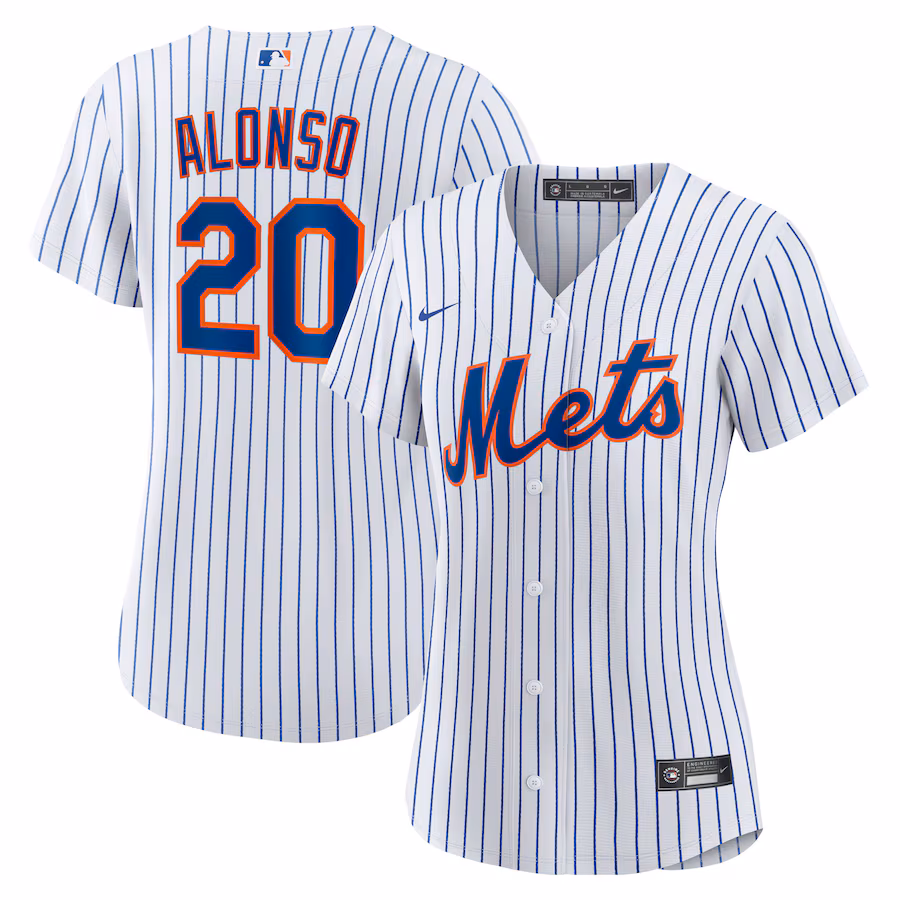 Women's New York Mets Pete Alonso Nike White Home Replica Player Jersey