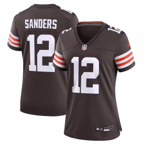 Women's Cleveland Browns Shedeur Sanders Nike Brown 2025 NFL Draft Game Jersey